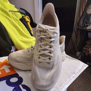 Hoka Men's Running Shoes in Light Cream